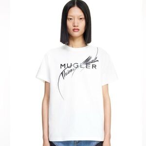 Theirry Mugler x H&M logo tee NWOT